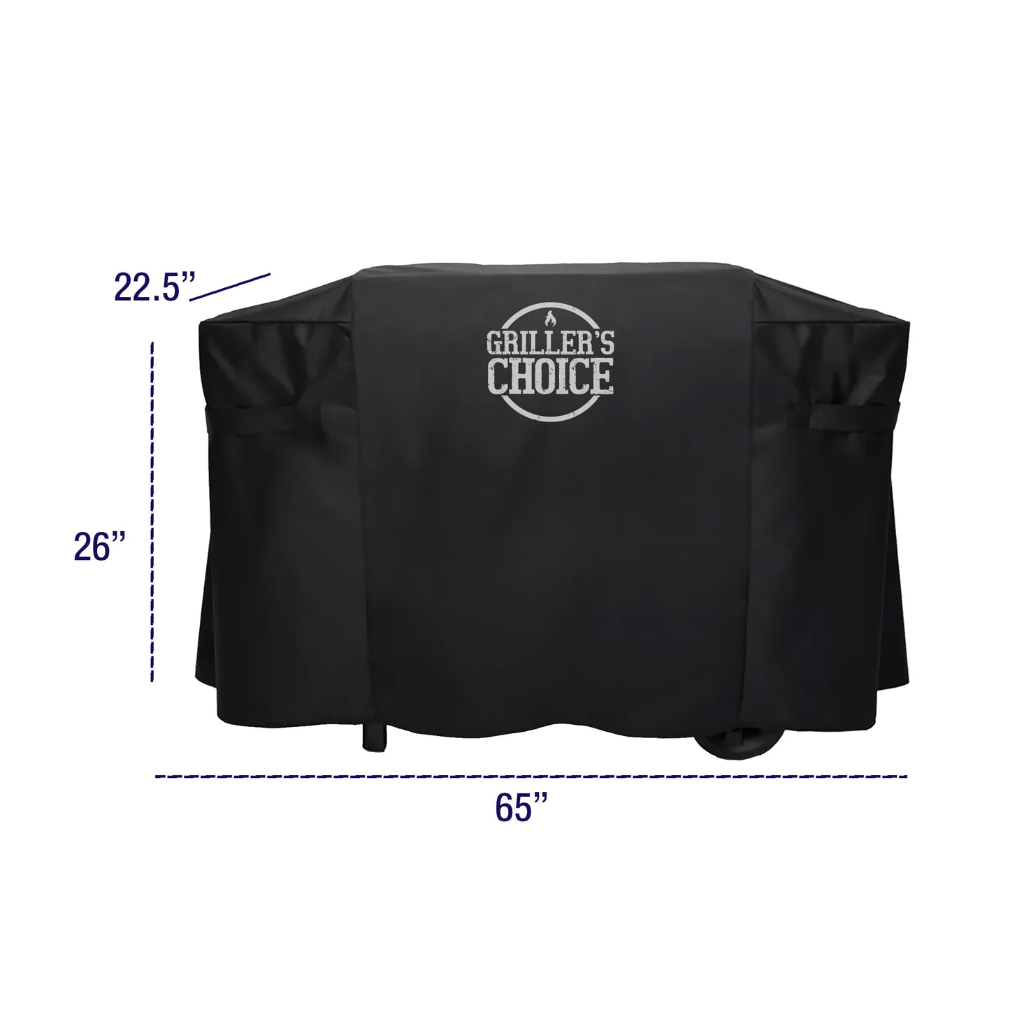 Griller's Choice Griddle Cover, Heavy Duty 600D Canvas, Double Layered Construction, Water Resistant, UV Protected, Fade and Crack Resistant