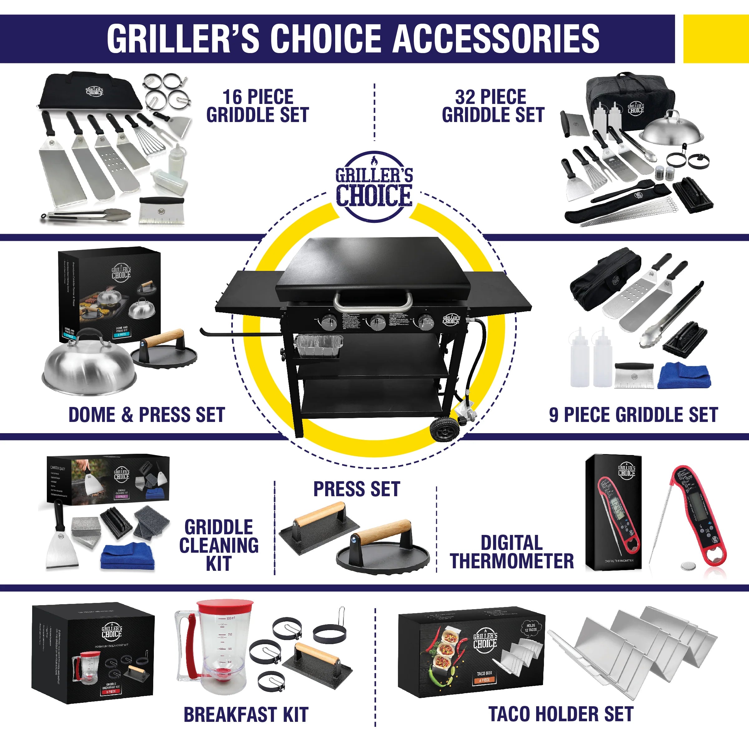 Griller's Choice Ultimate Gas Griddle Bundle