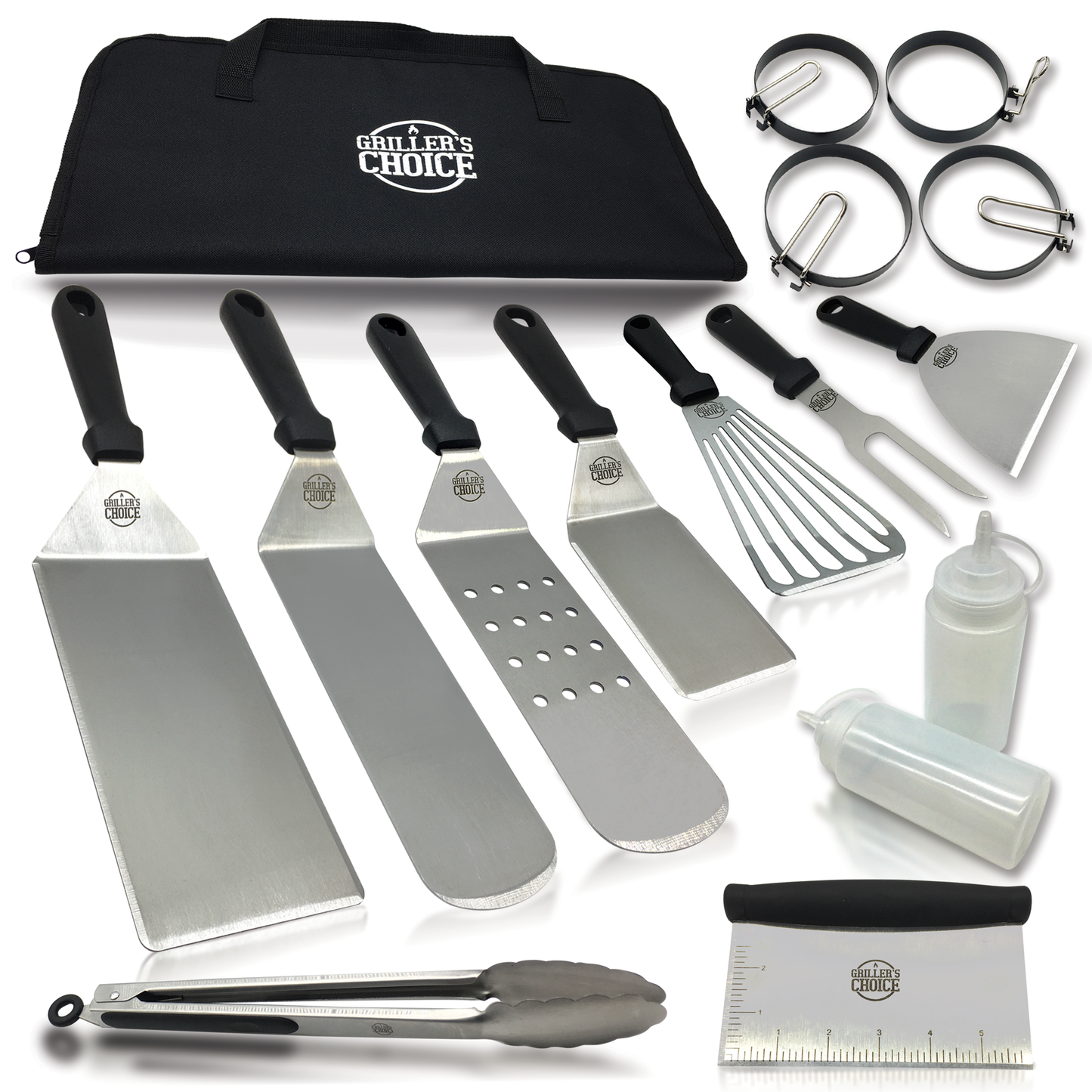 Hhome Griddle Cleaning Kit 16 Piece for Blackstone Flat Top, Grill